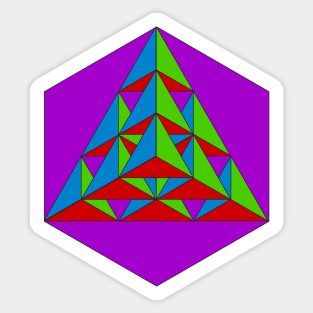 Colorful Triangles 1 Sticker